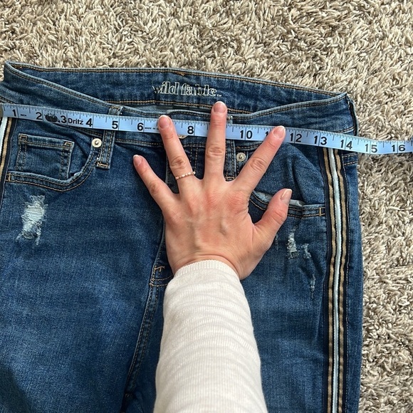 Wild Fable Denim Skinny Jean Pin Stripe Blue size 8 29 Regular - Picture 11 of 15